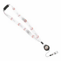 3/4" Polyester Sublimated Lanyard with Metal Crimp/ Retractable Zip & Convenience Release